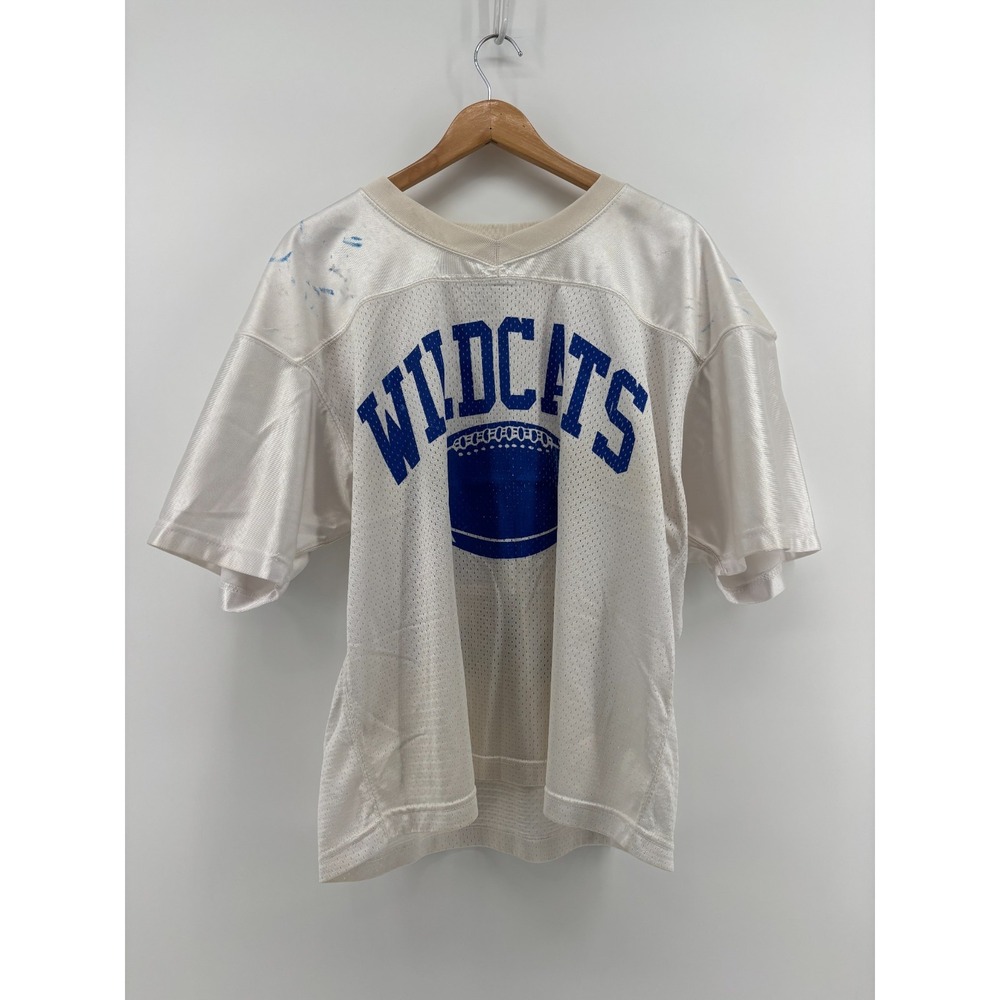 Wildcats Football Practice Jersey Men's White #19 Small Vintage High School
